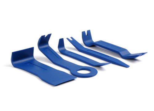 AutoTrim Removal 5pc Nylon Plastic Pry Bar Window Molding Upholstery Tool Set#40
