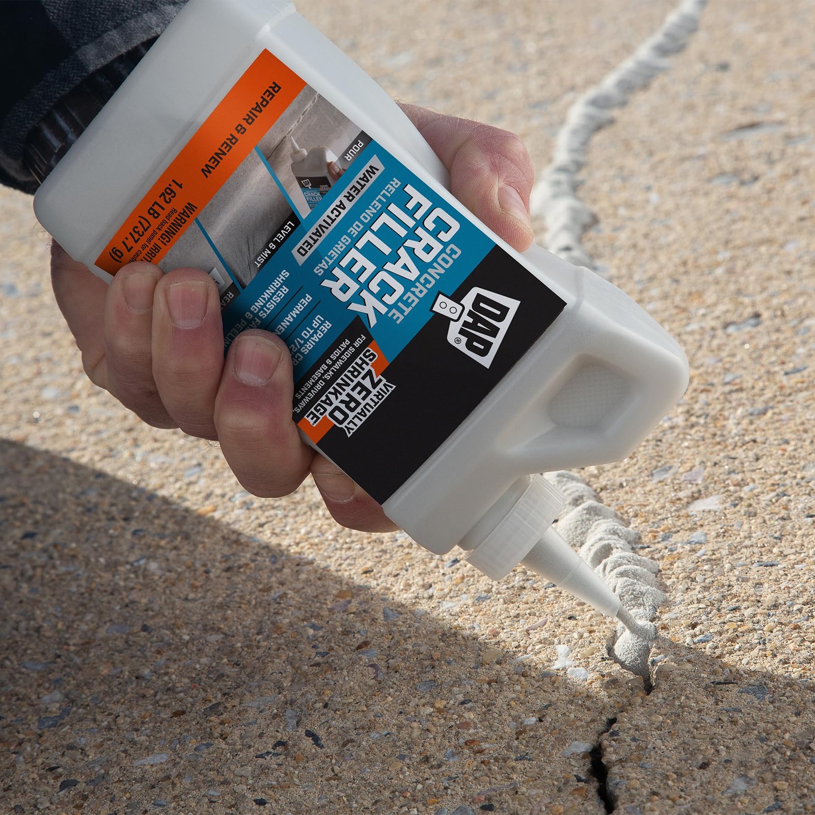 DAP Concrete Crack Filler, Gray, 1.62 lb 7079860500