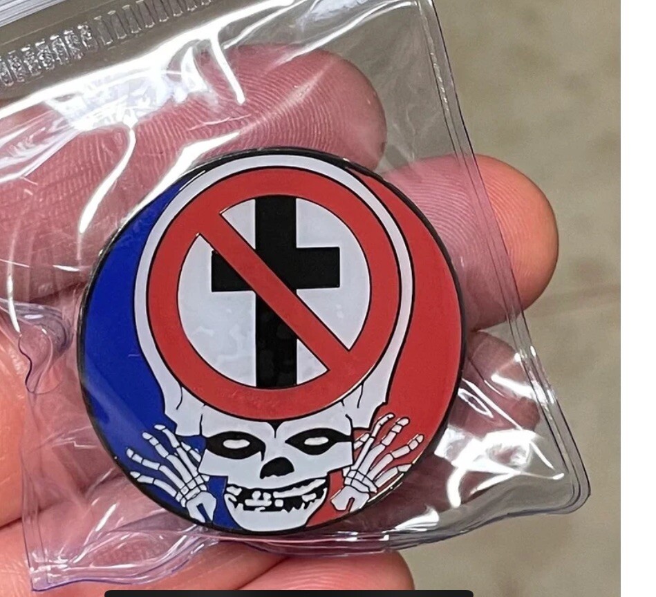 Bad Religion Punk Rock Grateful Dead Stealie 1.5" Enamel Pin Limited Edition