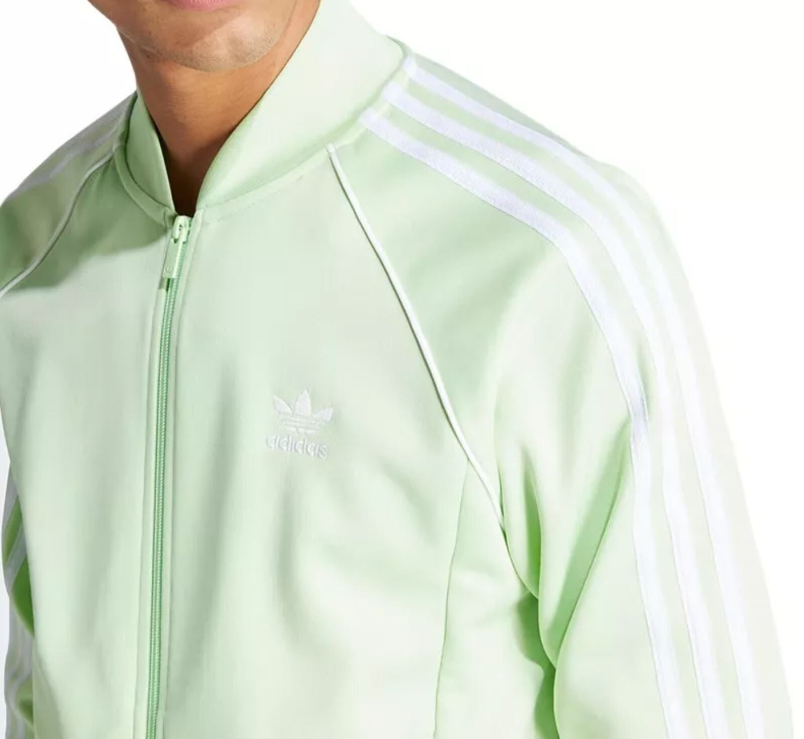 NEW MENS ADIDAS ORIGINALS SUPERSTAR TREFOIL TRACK JACKET ~ SIZE MEDIUM  #IR9882