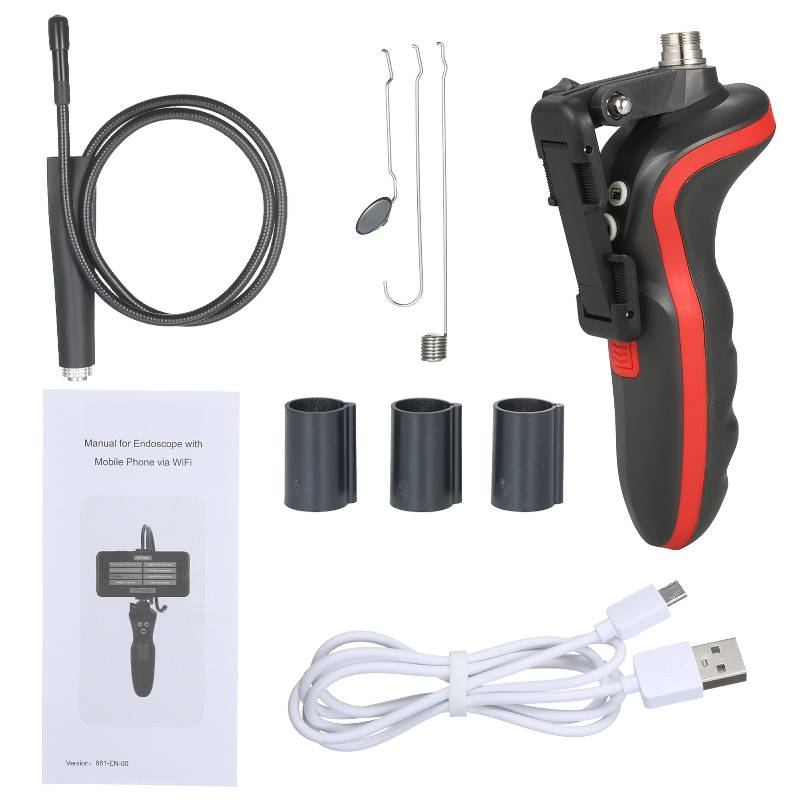 Industrial  1080P  Digital Borescope IP67 Waterproof Video R3F3