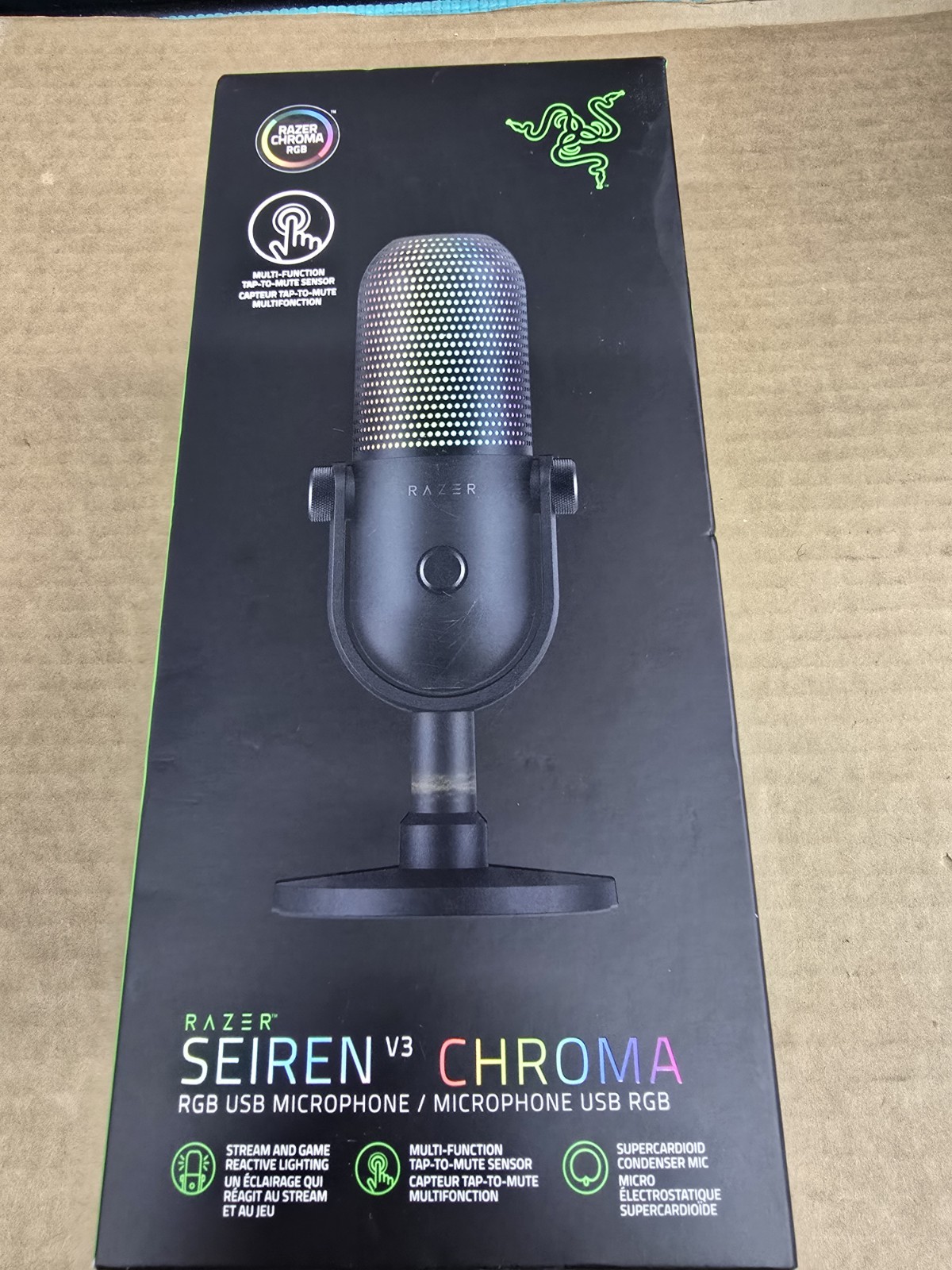Razer Seiren V3 Chroma RGB USB Microphone New