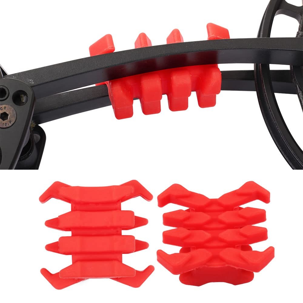 SOPOGER Bow Limb Dampeners for Compound Crossbow Red