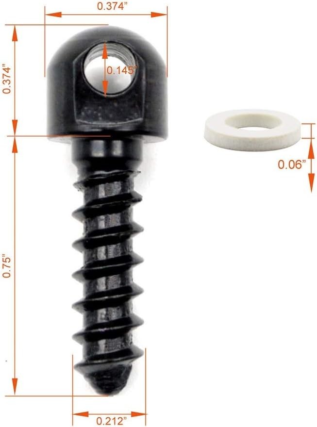 Sling Swivel Studs Wood Screw Studs,6PCS Sling Mounting Kit (3)
