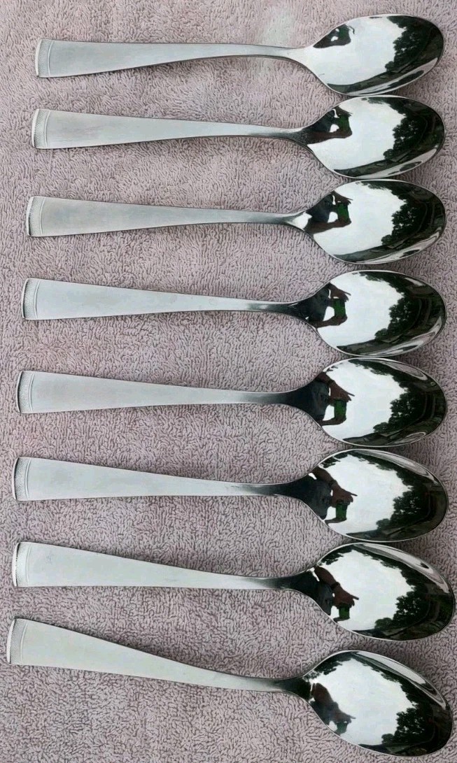 44pc Cambridge Gratitude Sand Stainless Flatware Complete service for 8+Serving