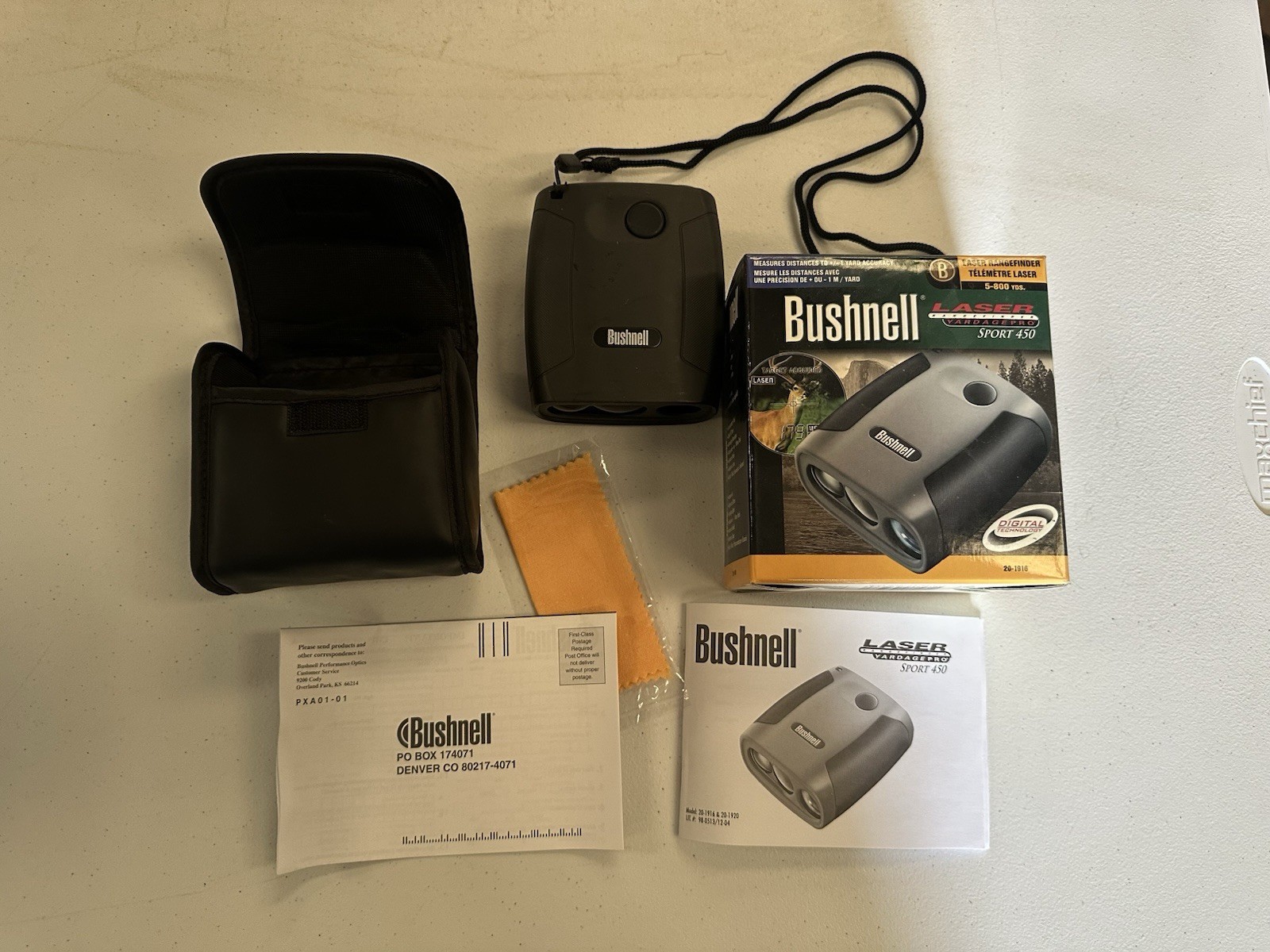 Bushnell Yardage Pro Sport 450 Distance Laser Range Finder