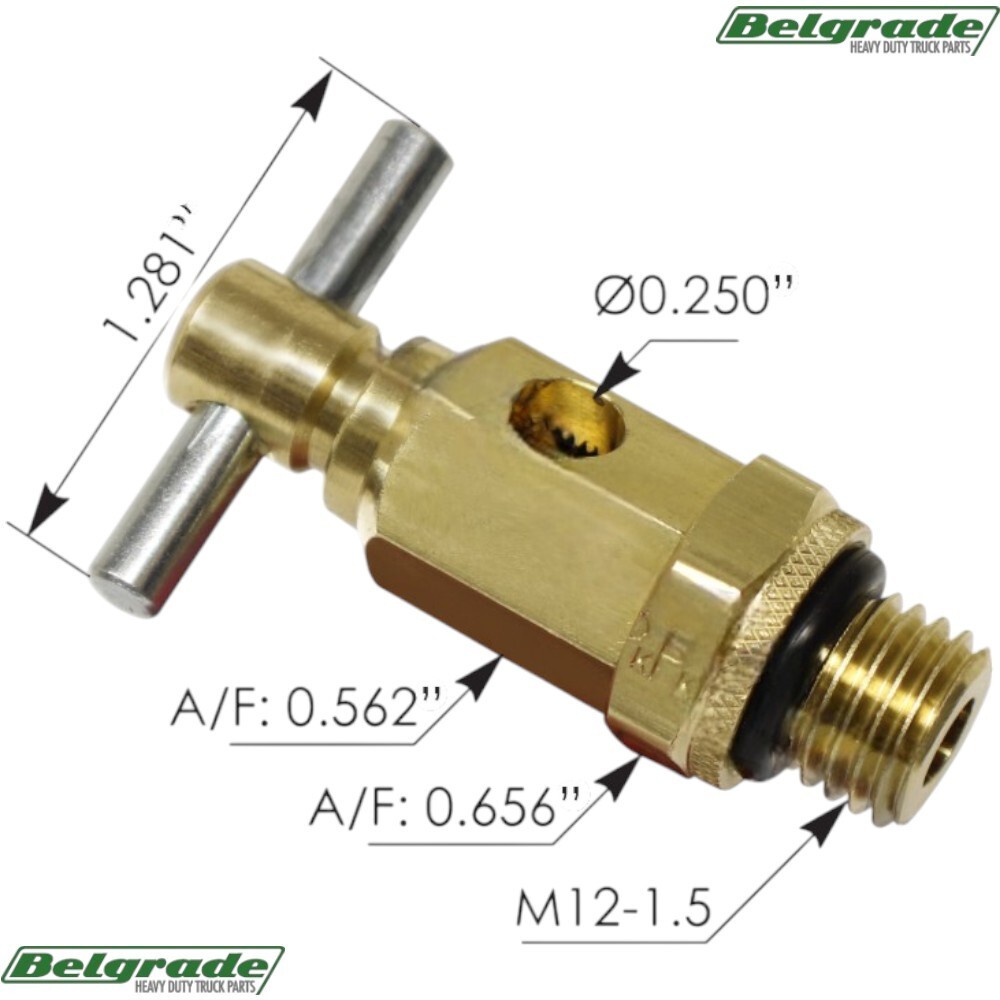 177.4022M12 Drain Valve M12x1.5 for Mack & Volvo - 23038158 170.V23038158