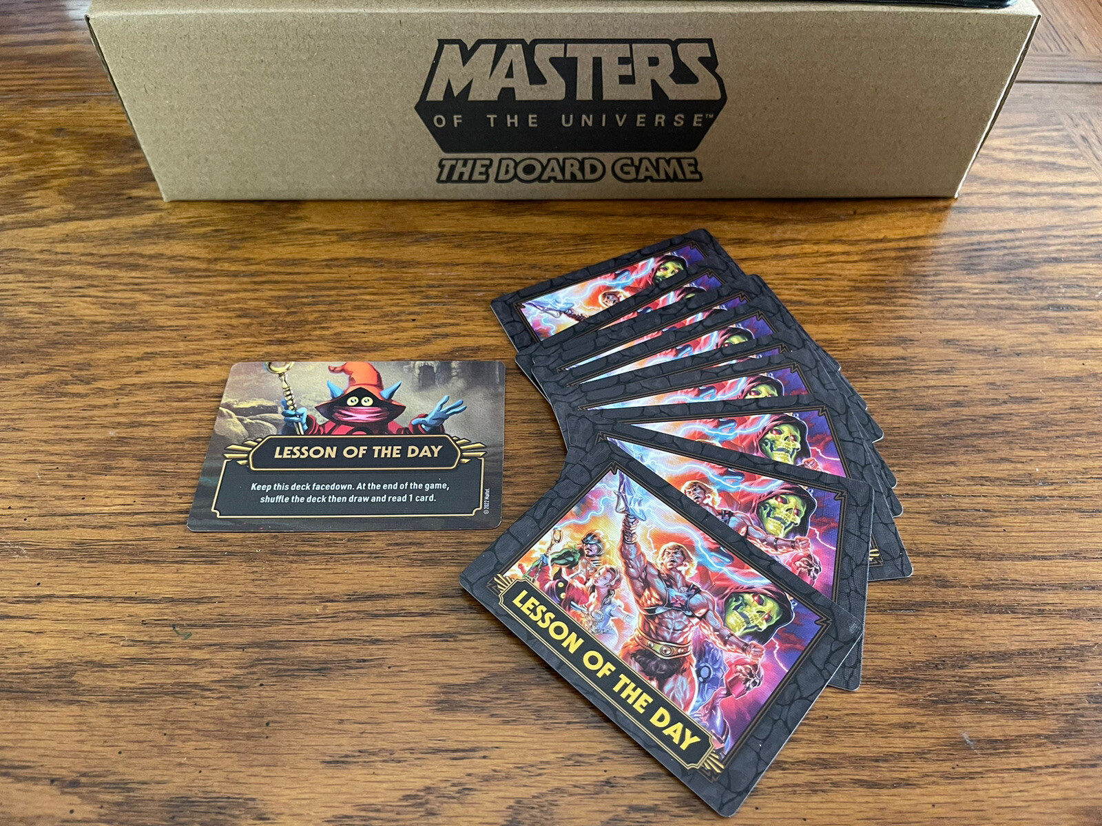 CMON KSE Daily Secret LESSON OF THE DAY Cards Clash For Eternia MOTU Kickstarter