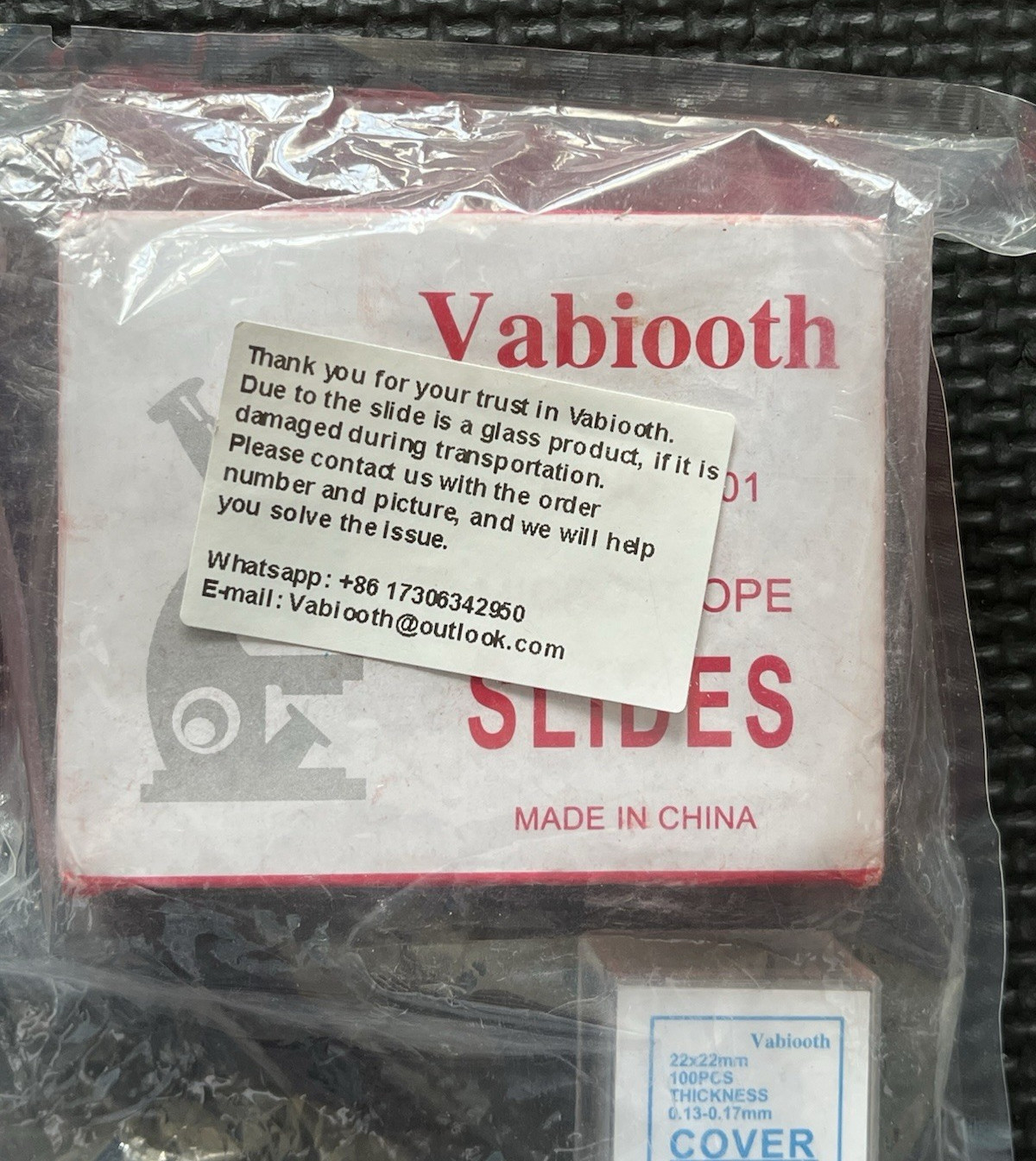 Vabiooth Rounded Edge Microscope Slides Kit 50 Pcs Pre-Cleaned Blank Microscope