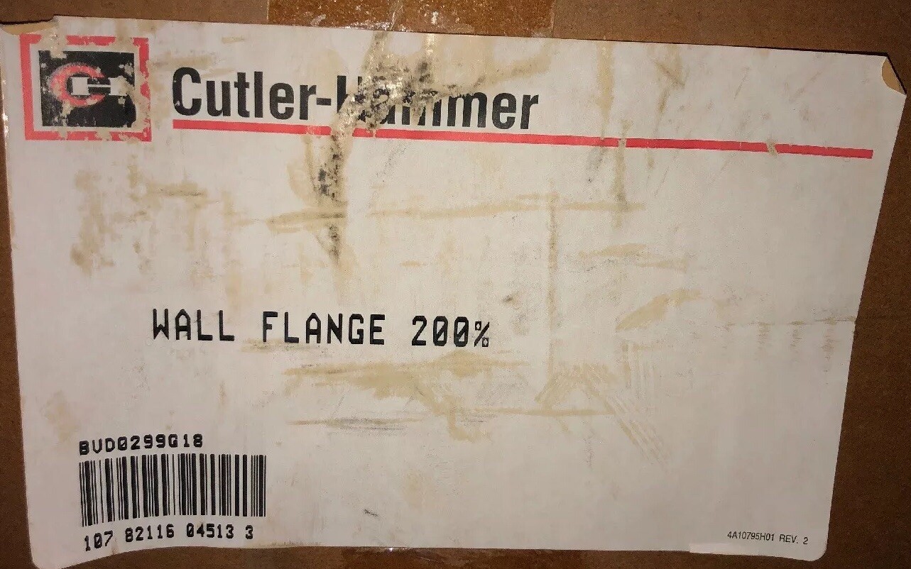 Cutler-Hammer Wall Flange 200% BUD0299G18
