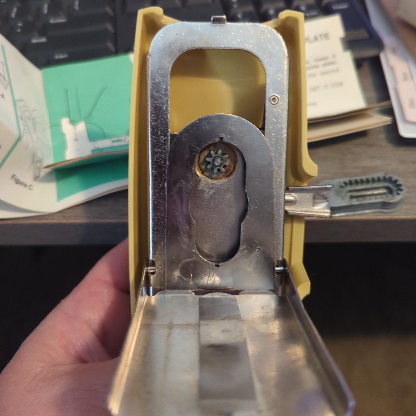 Vintage Sears Kenmore Buttonholer Attachment w/Templates Box Instructions M351