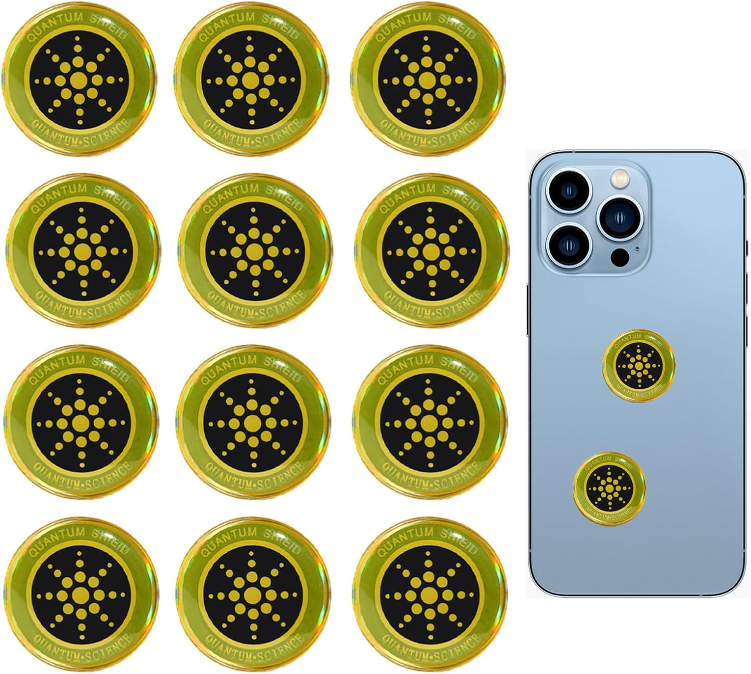 12 Pcs Emf Blocker for Cell Phone,Radiation Blocker,Emf Stickers for Cell Phone,