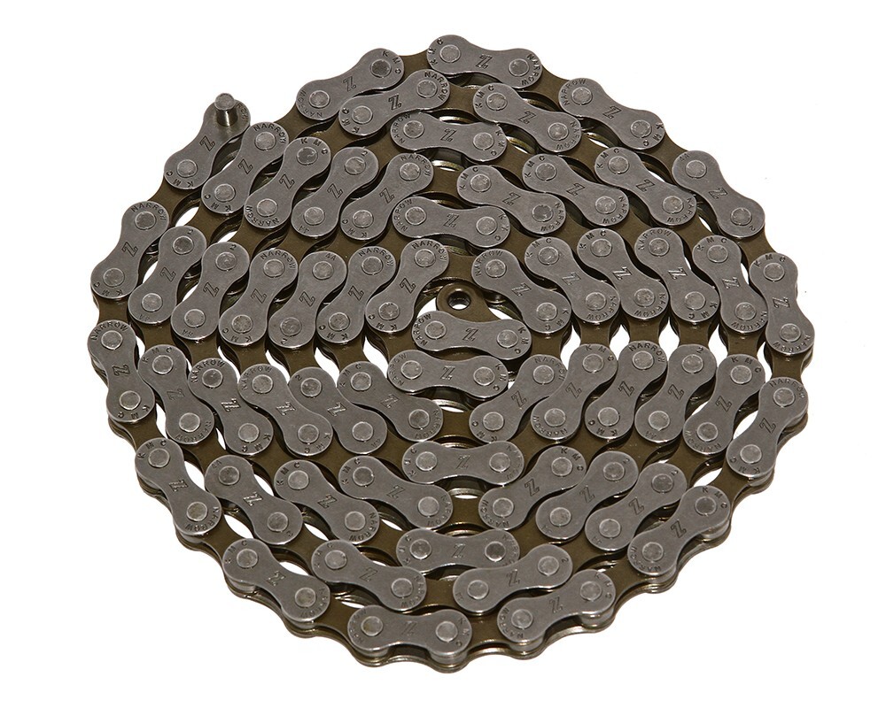 KMC BRANDED Multispeed Bicycle Chain 1/2 x 3/32 116 Z-7 7/Speed Brown.