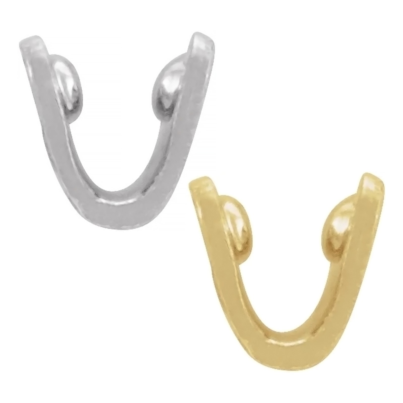 14K Gold & Sterling Silver Hoop Joint