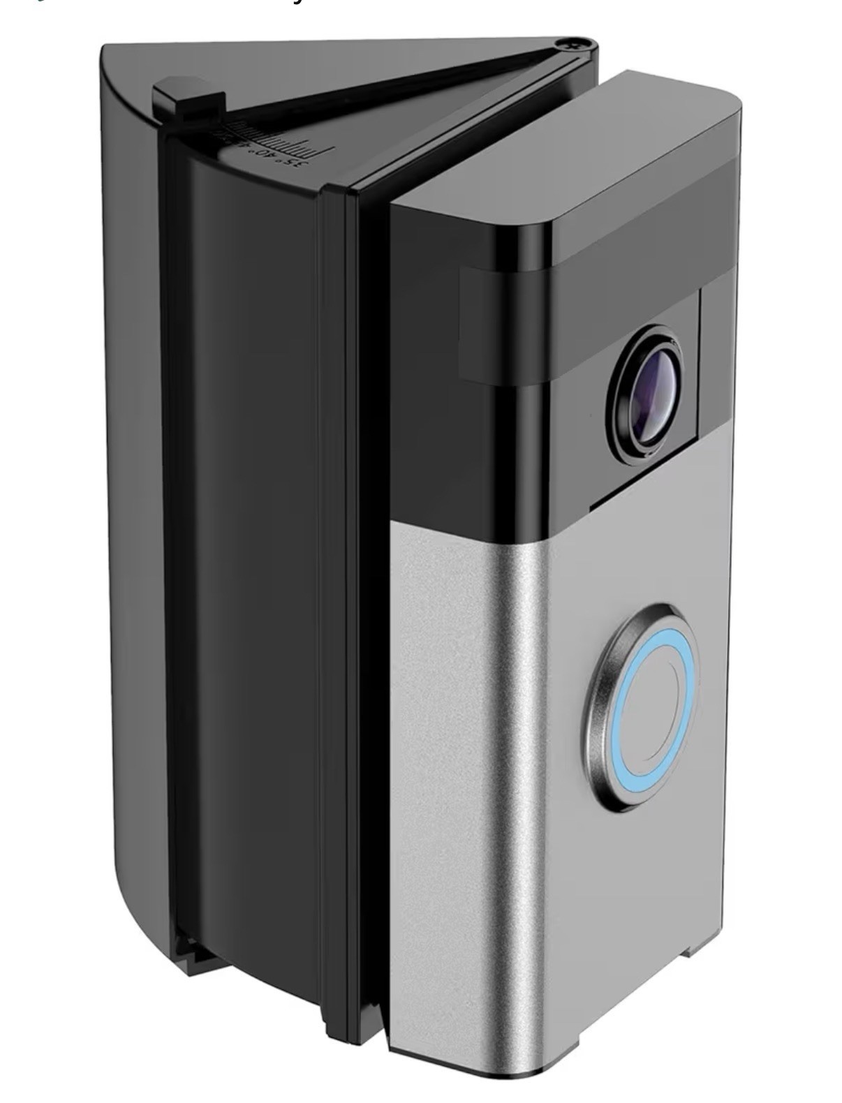 RIOVO C1-4968 Adjustable 30°-55° Video Doorbell Angle Mount Wedge Kit for Blink