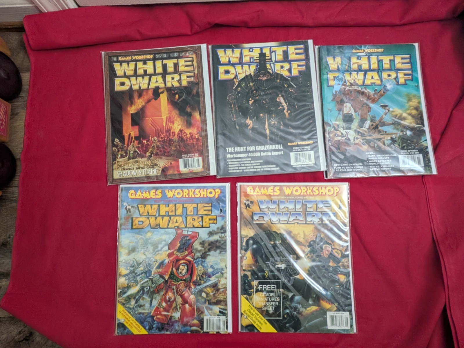 White Dwarf Games Workshop Lot 10x 2003 Warhammer Magazines