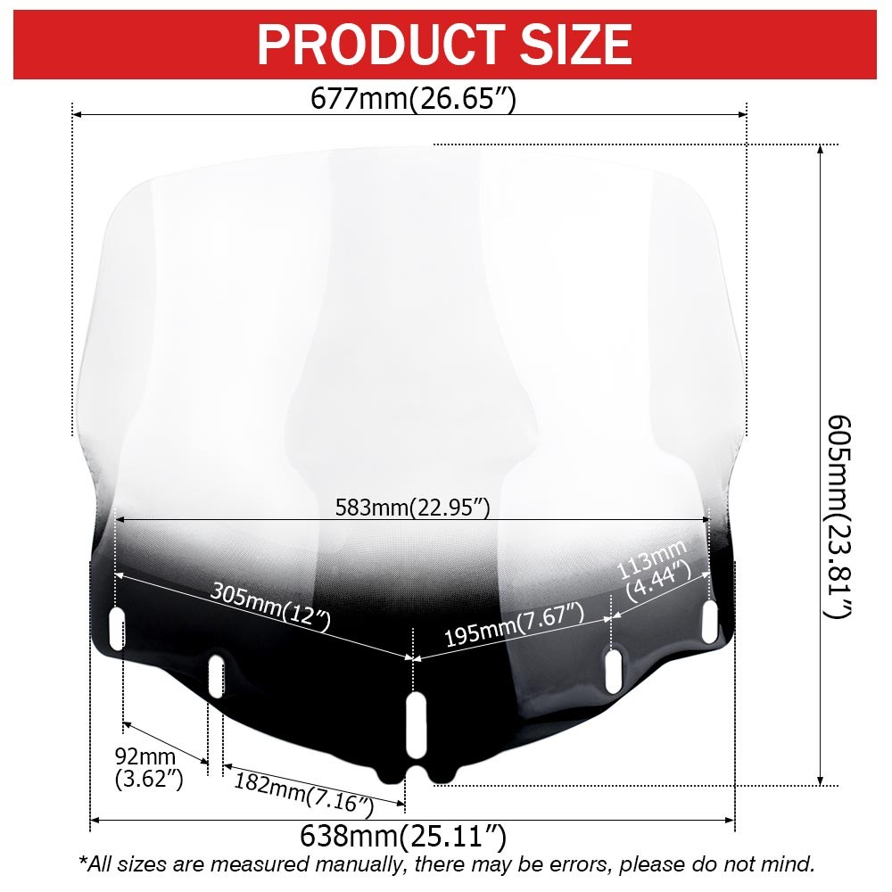 Clear Windscreen Windshield Protector Fits for Honda Gold Wing GL1800 2001-2005