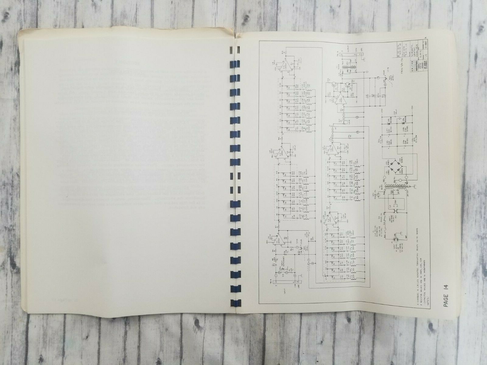 Vintage Active Graphic Equalizer Instruction Manual Model 527 A