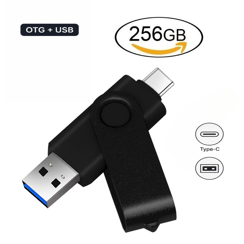 256GB USB Flash Drive USB 3.0 Type-C OTG Memory Stick Laptop Phone