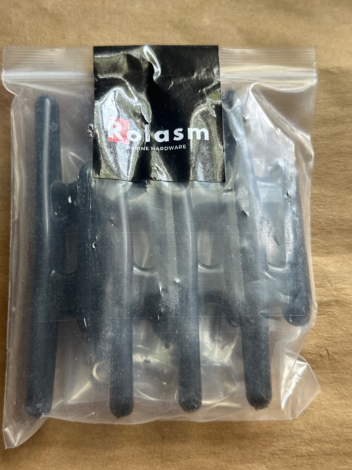 Pack of 4 - Rolasm Boat Black Cleat Nylon Kayak Dock Marine 4"