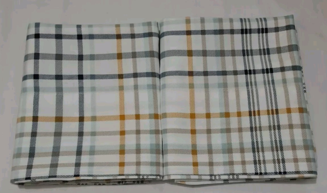2 Blue, Yellow, White, Beige Pillowcases By Mainstay.  Polycotton Fabric 20 X 32