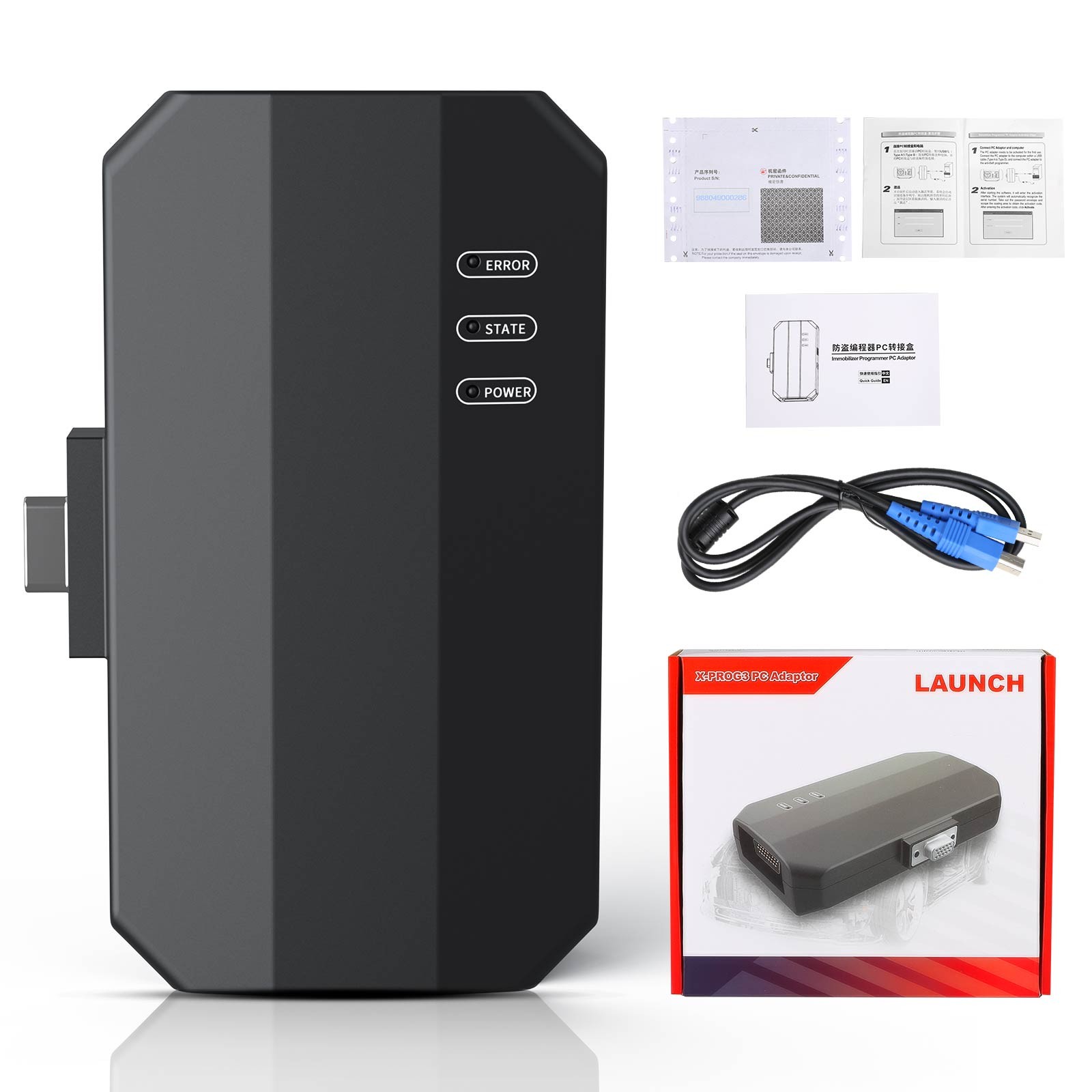 LAUNCH X431 IMMO Programmer X-PROG3 PC Adaptor Support Engine Data Validation