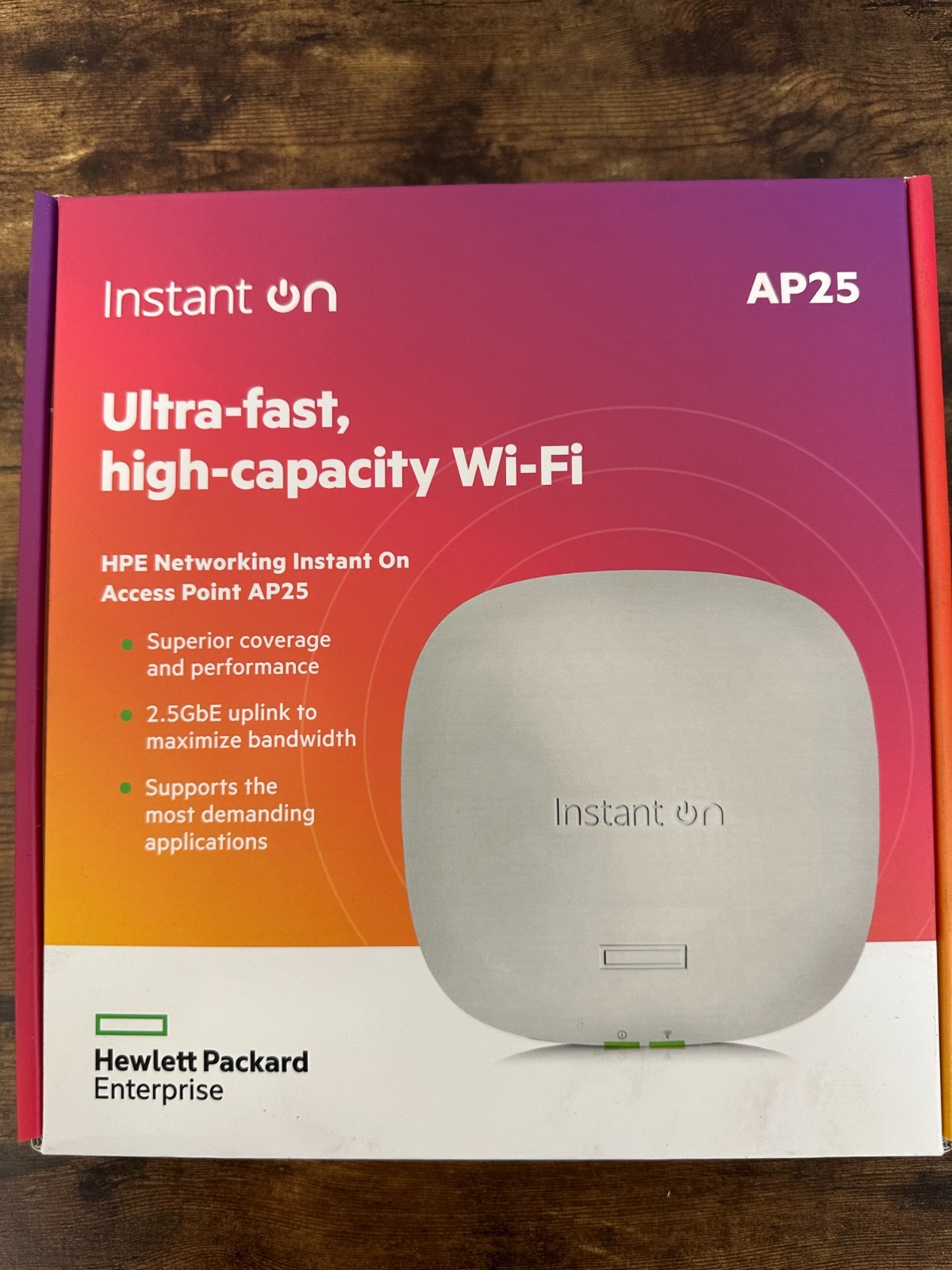 HPE R9B32A Instant On DualBand Wi-Fi 6 802.11ax 5.30Gbit/s Wireless Access Point
