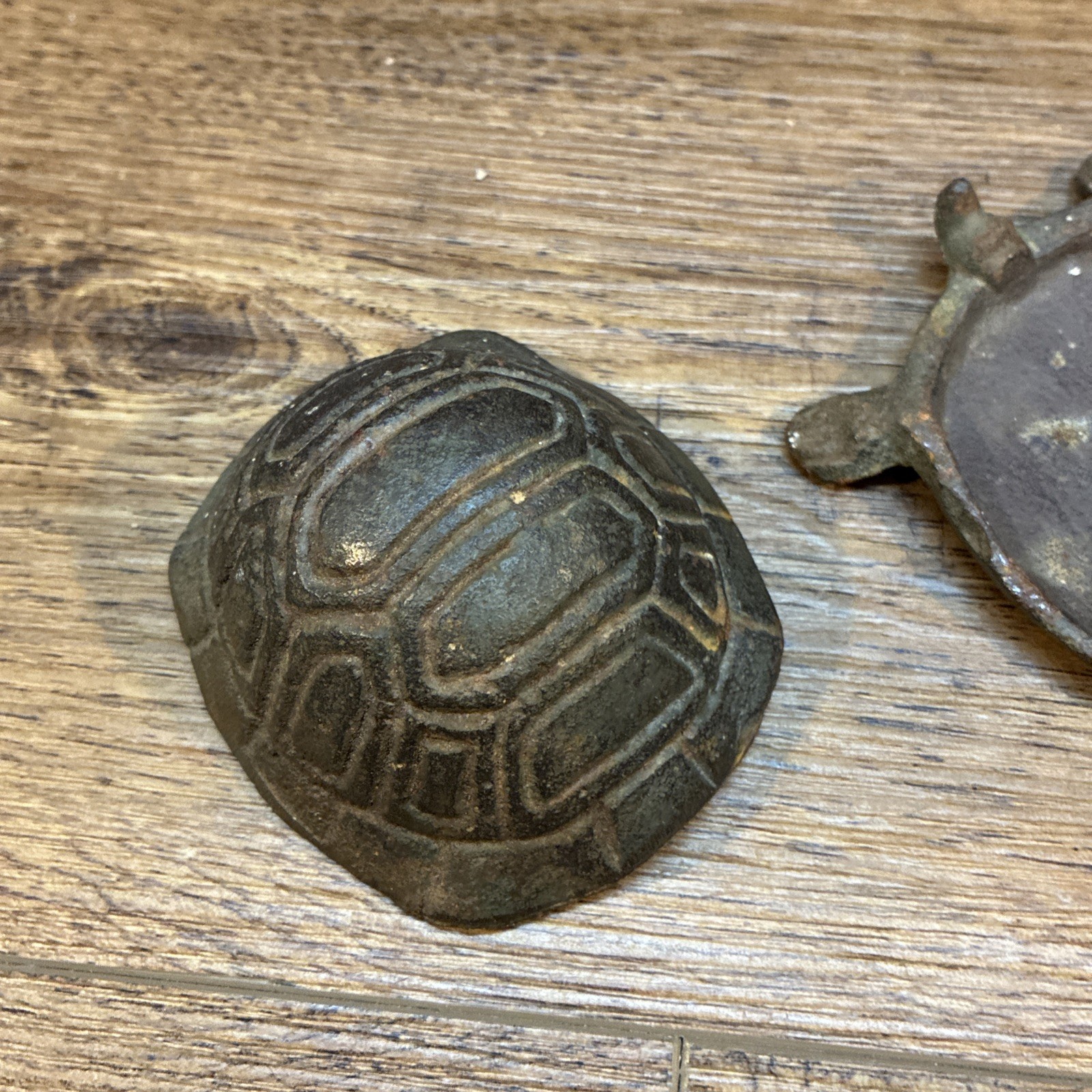 Turtle Hide A Key Box Hideaway Rustic Cast Iron Garden Decor Figure Tortoise