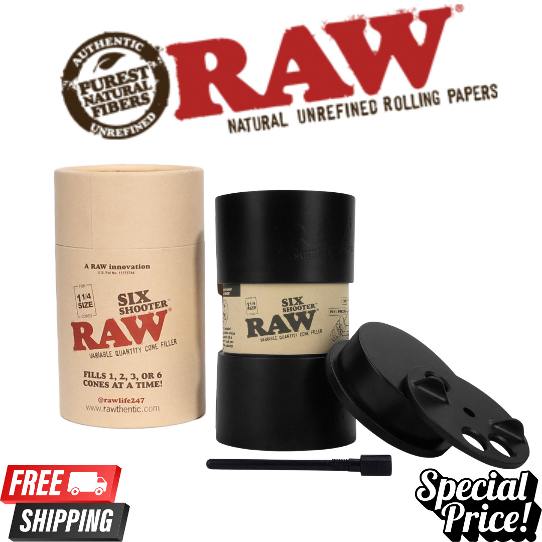 RAW Six Shooter for 1 1/4 Cones | Cone Loader Fills 1, 2, 3, or 6 Cones