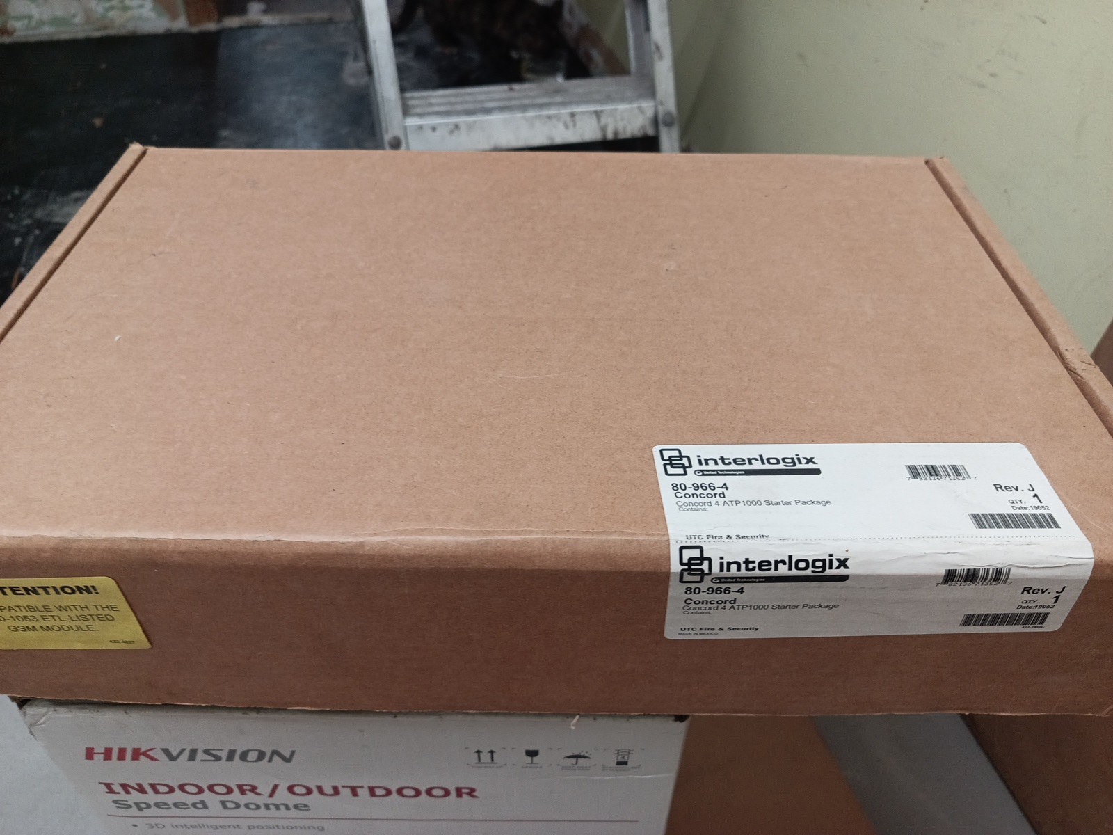 Interlogix Concord 4 Alarm System Kit Enhanced LCD Keypad Wall Mount Sensor
