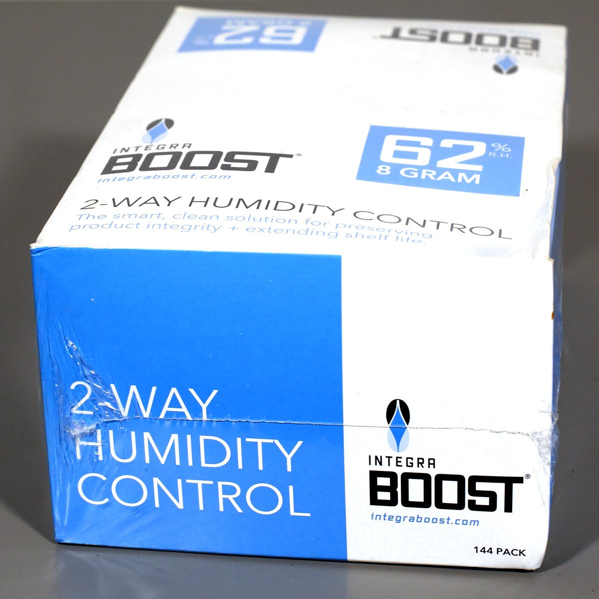 144-pack Box Integra Boost 62% 8 gram - Two Way Humidor Packets With Indicator
