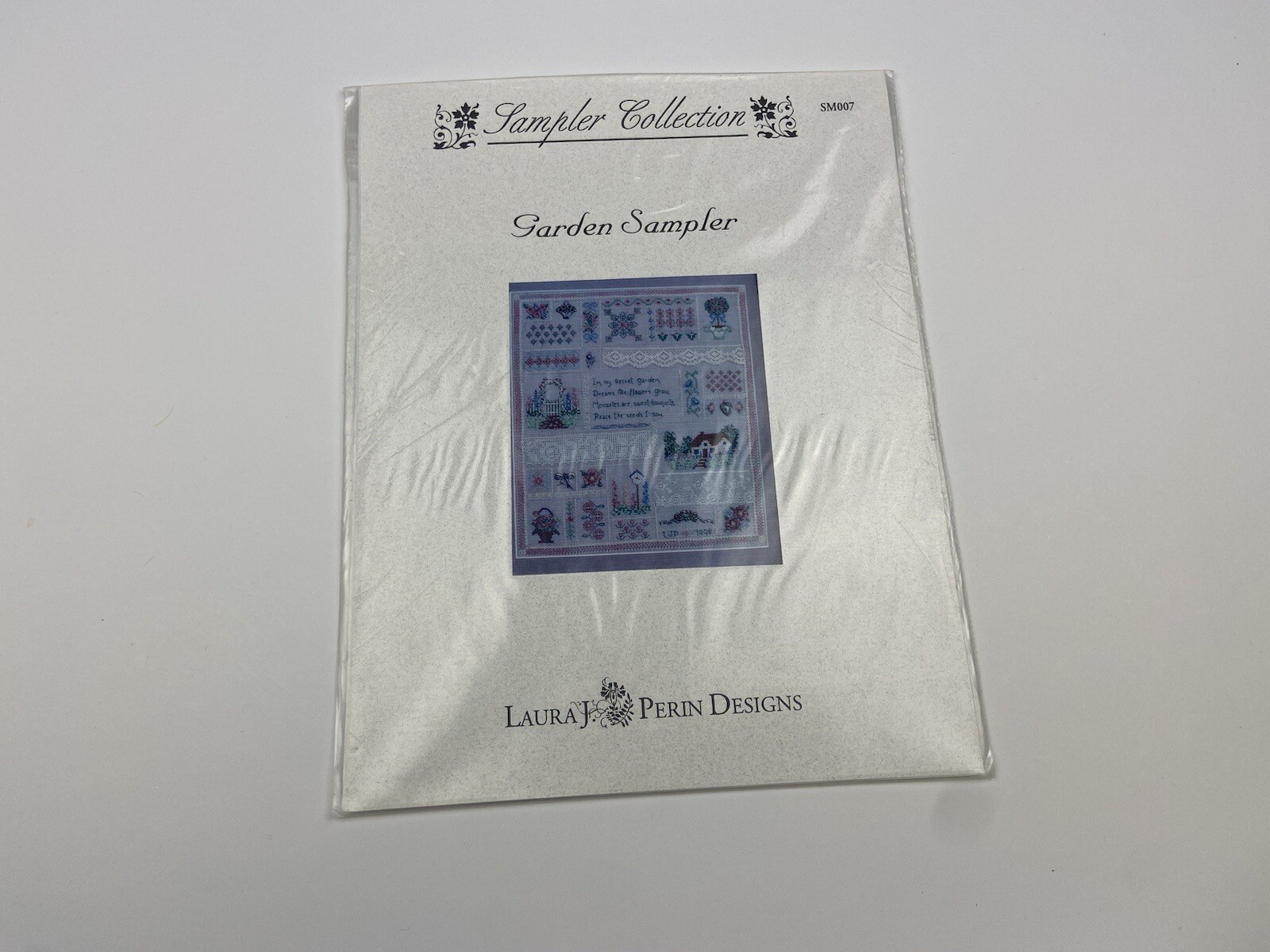 Laura J Perin Design Garden Sampler Needlepoint Pattern Cottage