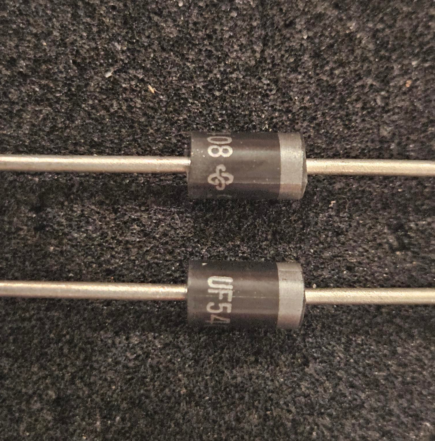 UF5408, Diode 1000V 3A 75nS, DO201 General Semiconductor, Qty- 10 pcs
