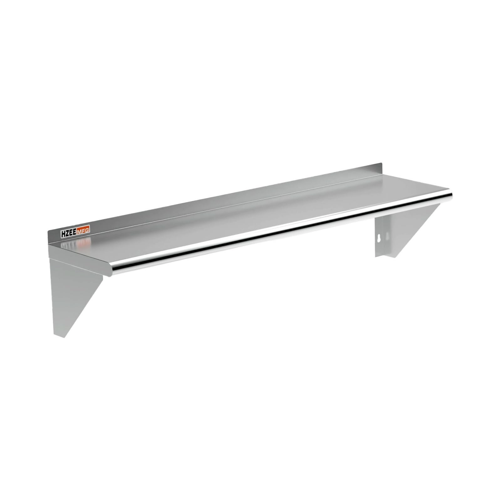 NSF Stainless Steel Wall Mounted Shelves 12x48 Inches 4ft,18 Gauge Metal Floa...