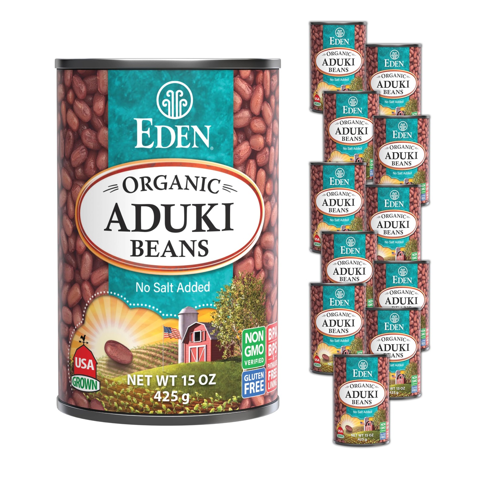 Eden Organic Legume Pack Of 12 Non Gmo Vegan Heart Healthy Protein Cans 15 Oz