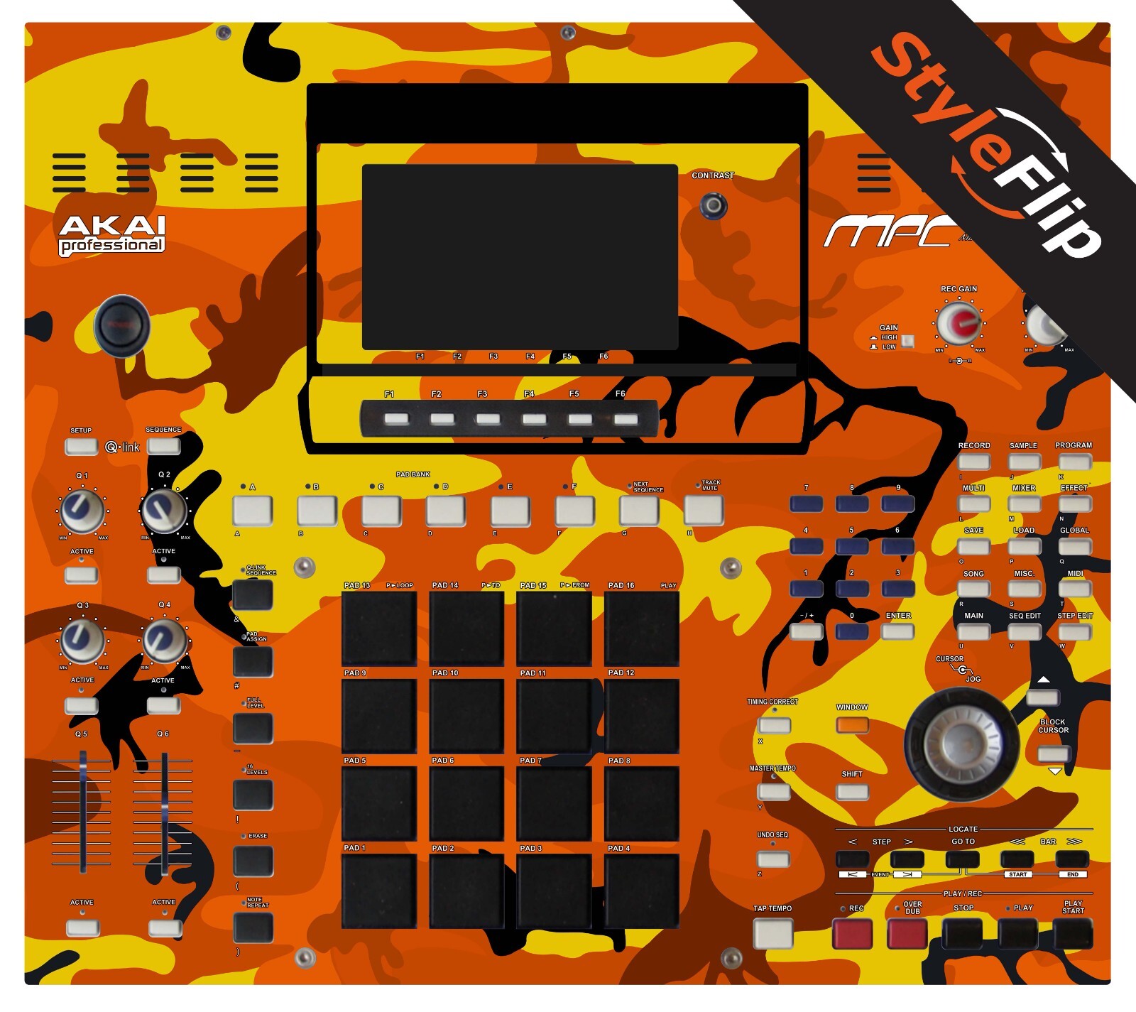 Akai MPC 4000 Skin | Color Orange | Protective Decal | StyleFlip Skins