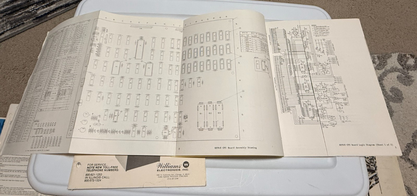 1981 WILLIAMS STARGATE VIDEO GAME DRAWING SET/INSTRUCTION MANUALS