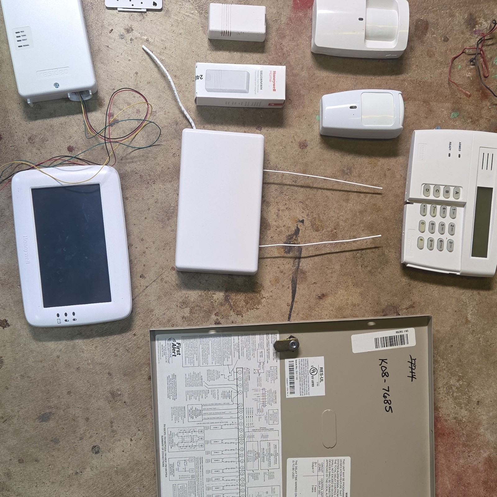 First Alert FA268KP Wired Home Alarm System Keypad Motion Detection White