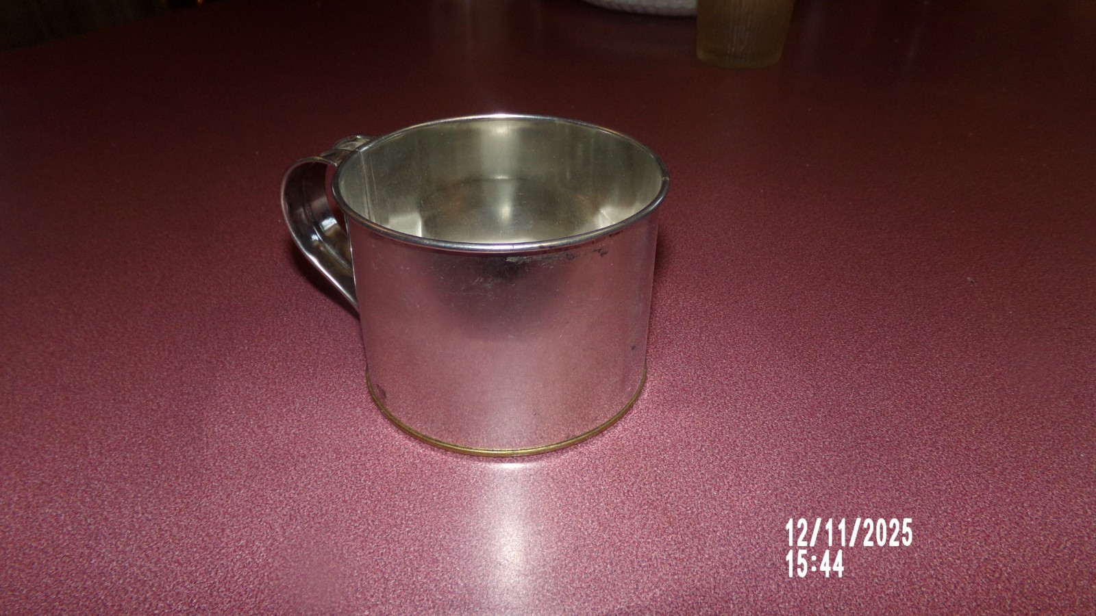 Hey You Cowboys! Vintage But New Tin Coffee Cup Take on Your Next Cattle Drive
