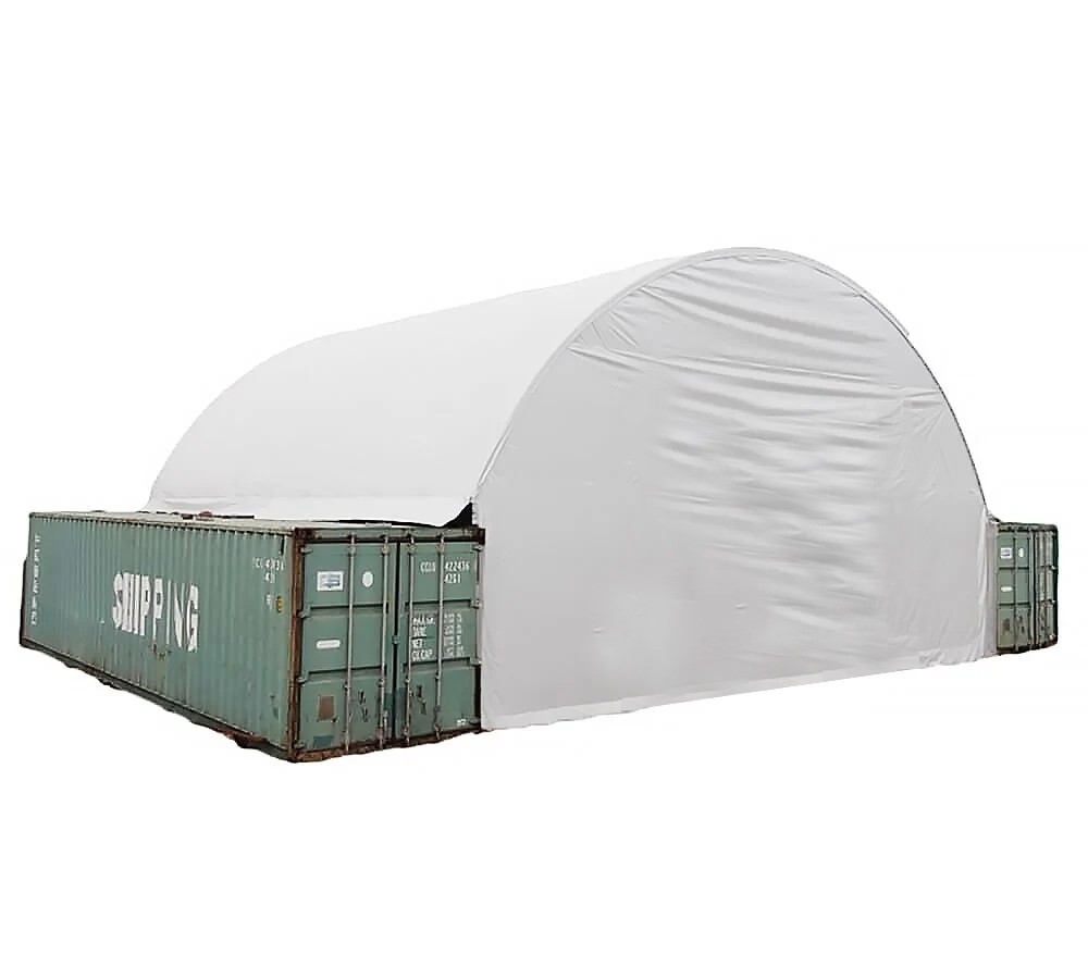 26' Wide Back Endwall for Shipping Container Building Shelter - No Access Door