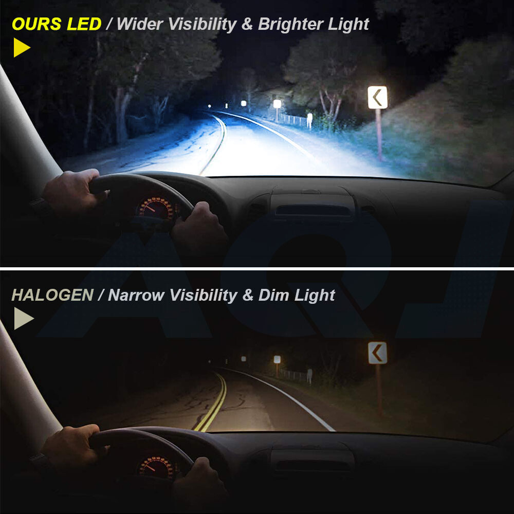 H4/9003 LED Headlight Conversion Kit High/Low Beam 8000K Ice Blue Light Bulbs