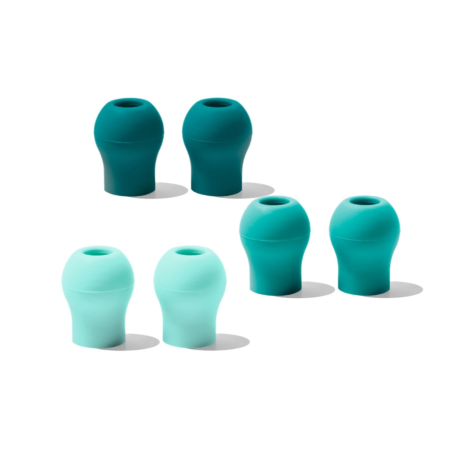 Stethoscope Ear Tips Silicone Replacement Small Large Rainforest Colors 6 Pairs