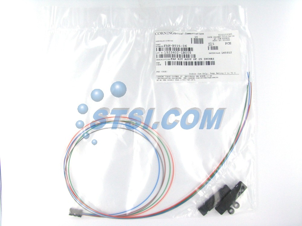 Corning FAN-BT25-06 Fiber Optic Buffer Tube Fan-Out Kit ~STSI
