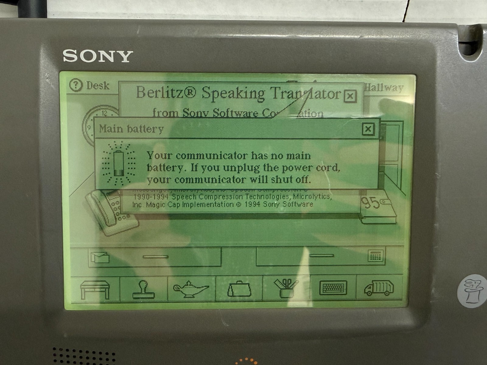 Sony PIC-2000 Magic Link + Power Adapter ONLY - Tested and Working - No Stylus