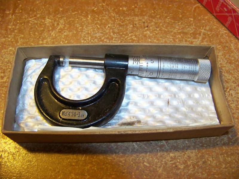 Nos STARRETT 436P-1 OUTSIDE MICROMETER 0-1"