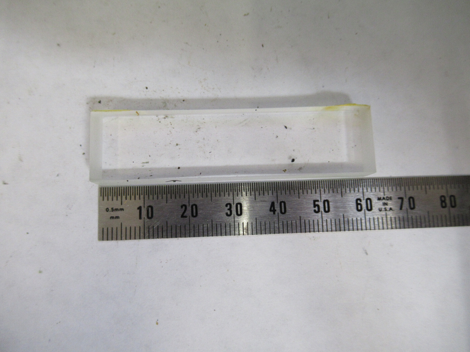 OPTICAL RECTANGULAR LENS OPTICS BI CONCAVE OPTICS  AS PICTURED S7-A-12