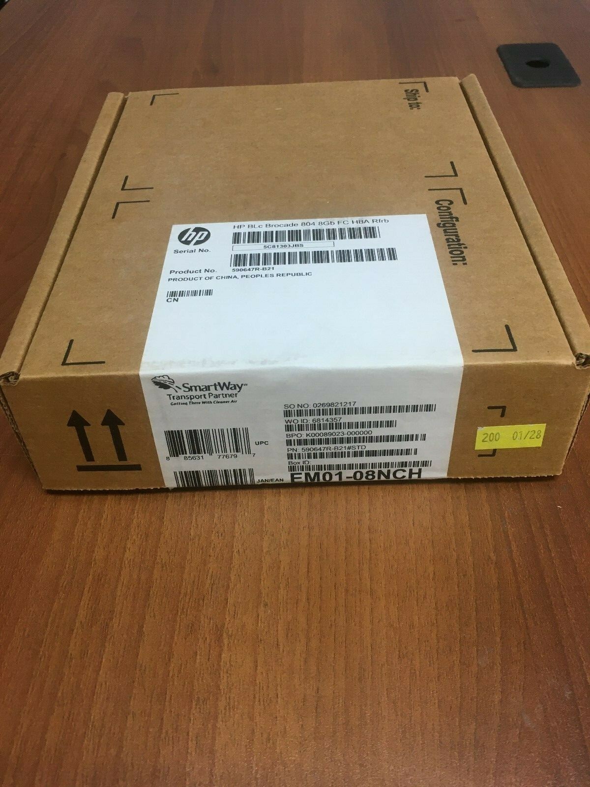 New Sealed HP BLc Brocade 804 8Gb Fibre Channel Host Bus Adapter 590647-B21