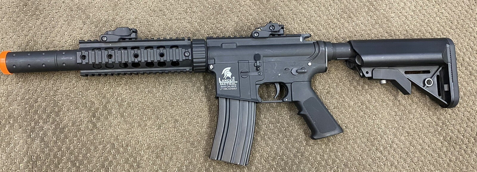 Lancer Tactical LT-15 Hybrid Gen 2 M4 SD 7" Airsoft AEG