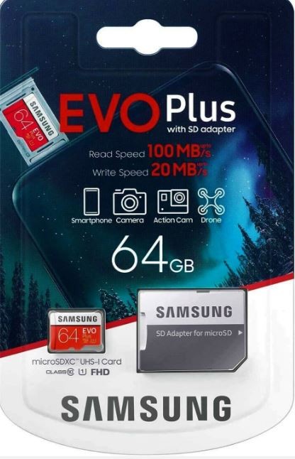 Samsung EVO Plus Micro SD Card 64GB Class10 SDXC Memory Card Memory Card