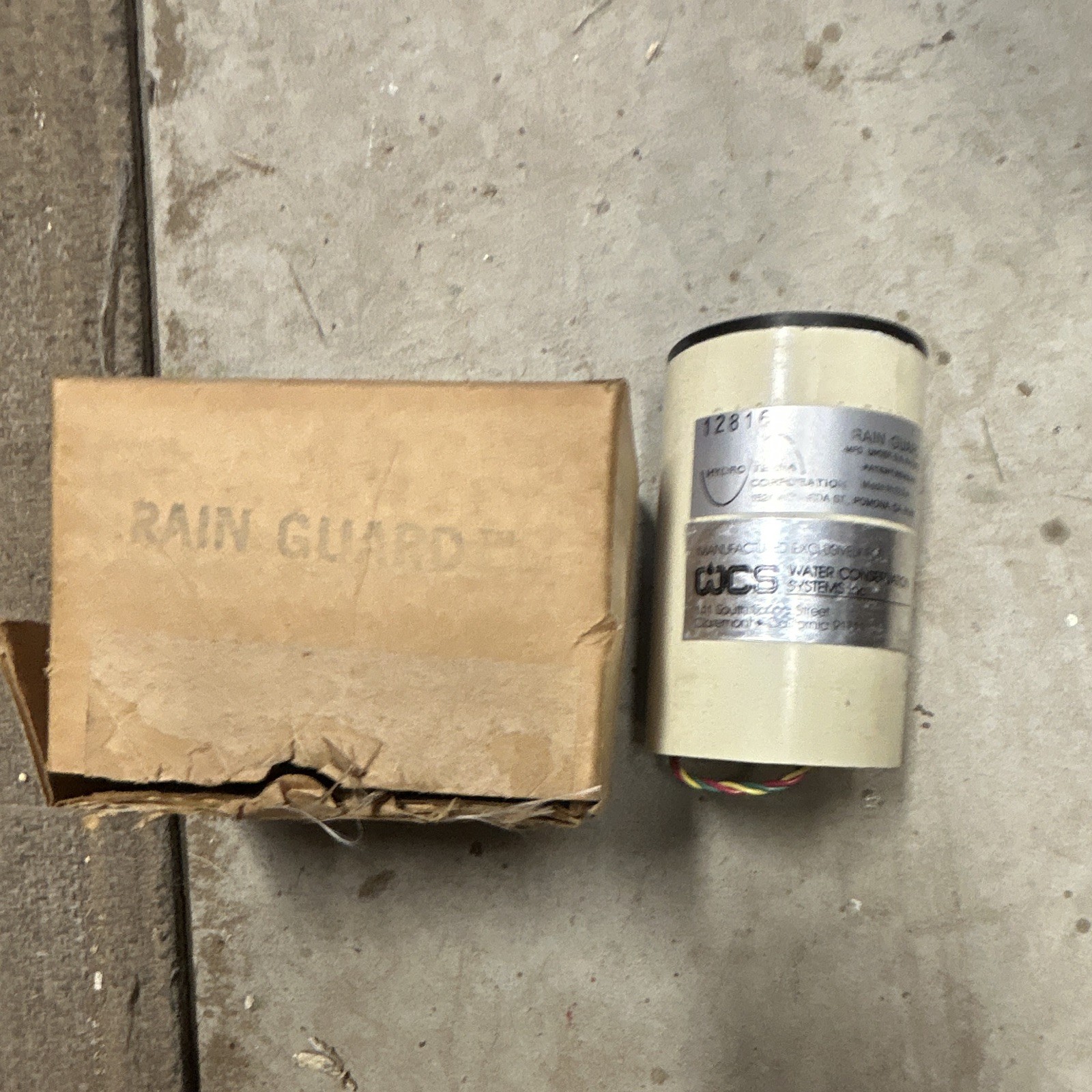 Vintage Hydro-Terra / WCS Rain Guard Rain Sensor (Model 12816)
